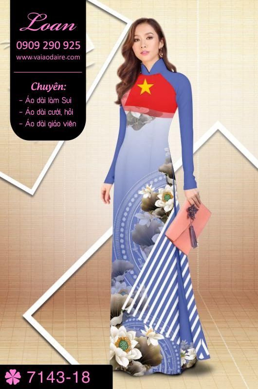Vải áo dài hoa Sen nghệ thuật