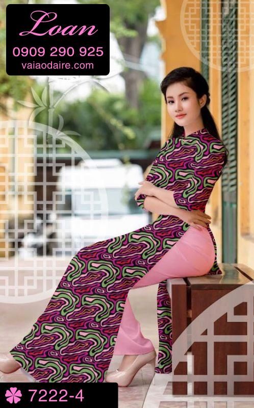 Vải áo dài vằn vện