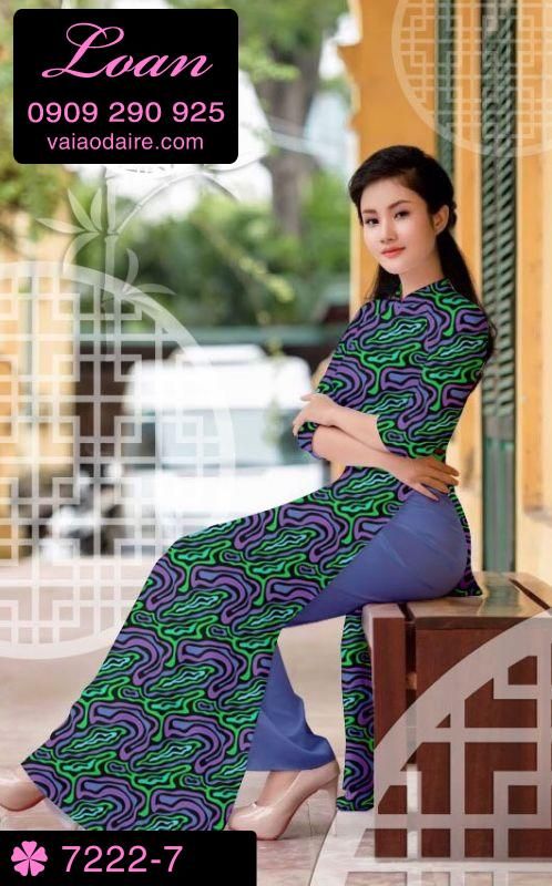 Vải áo dài vằn vện