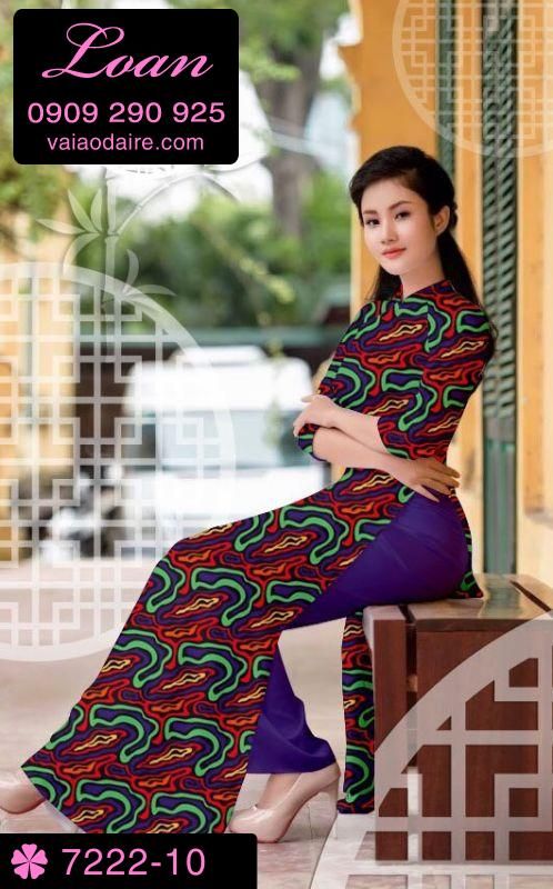 Vải áo dài vằn vện