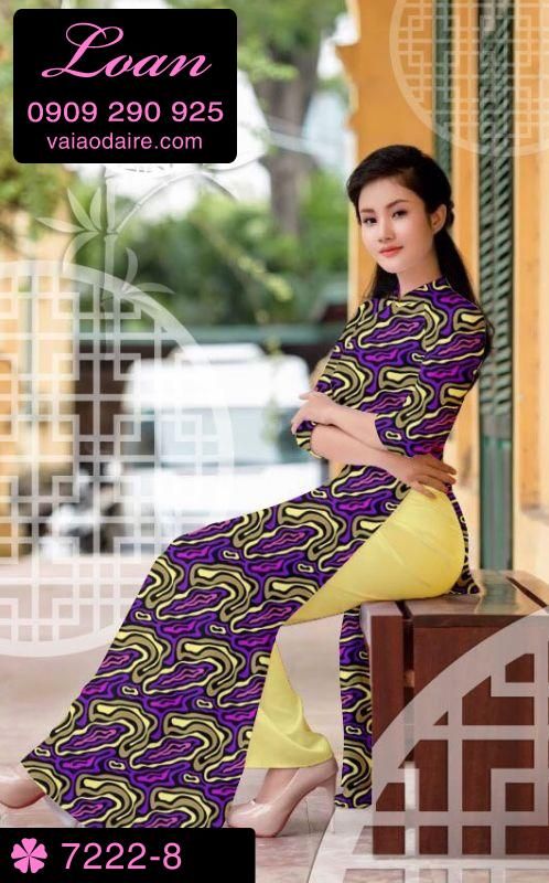 Vải áo dài vằn vện