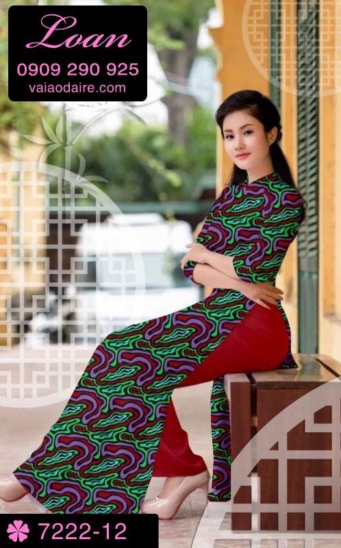 Vải áo dài vằn vện