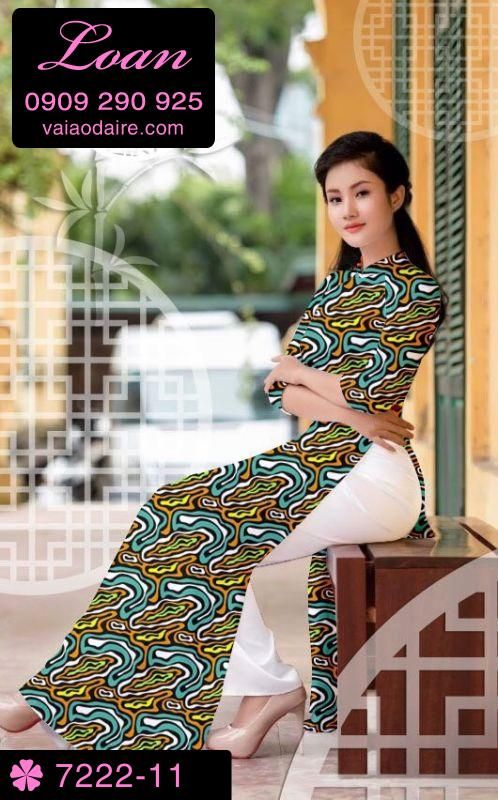 Vải áo dài vằn vện