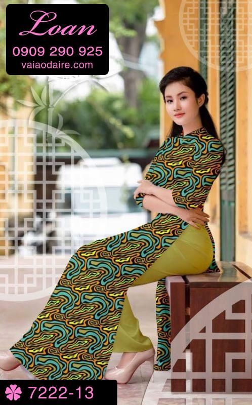 Vải áo dài vằn vện