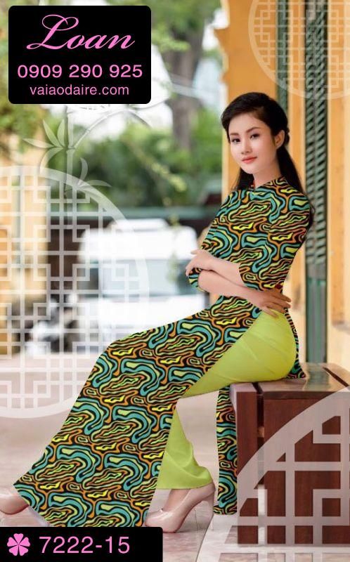 Vải áo dài vằn vện