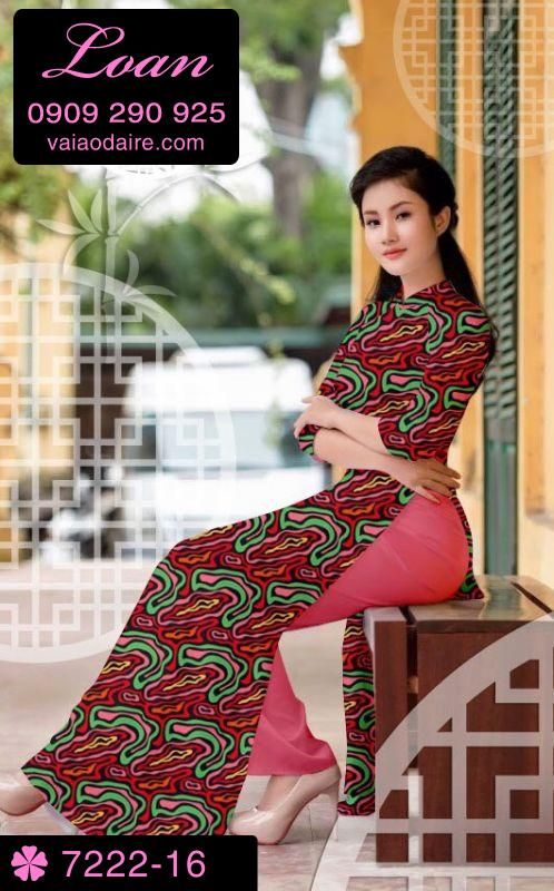 Vải áo dài vằn vện