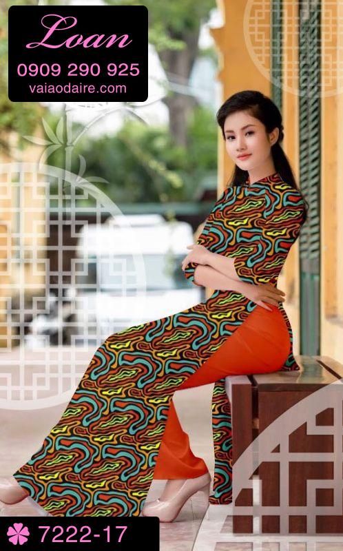 Vải áo dài vằn vện
