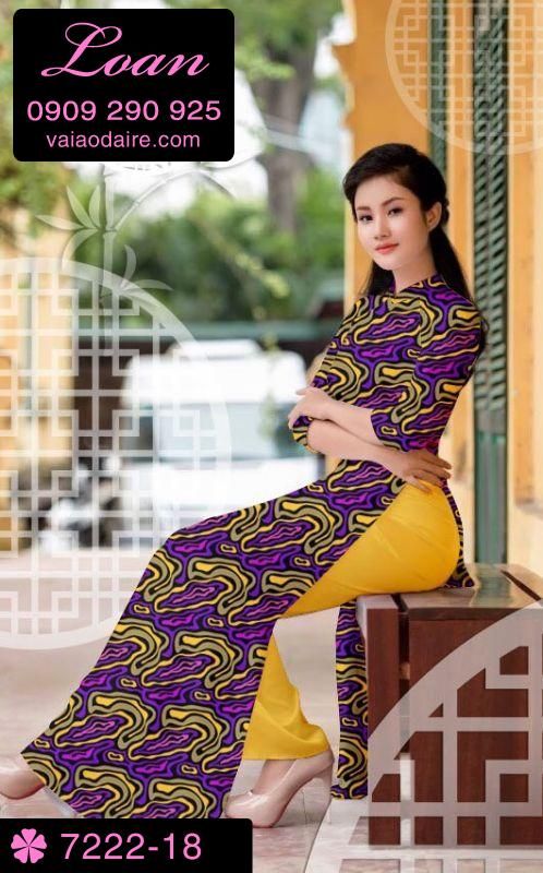Vải áo dài vằn vện