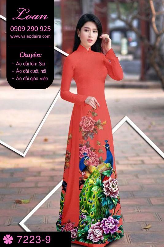 Vải áo dài chim Công Vải áo dài chim Công