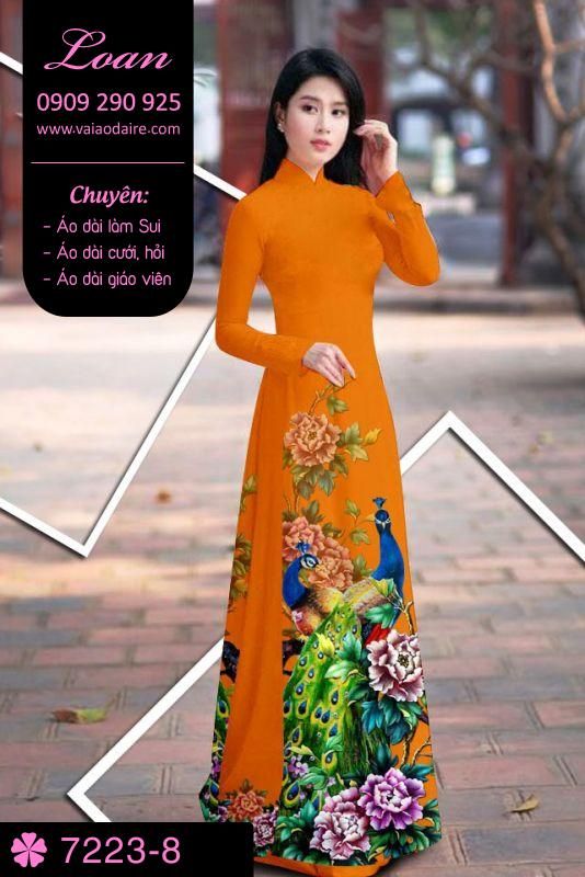 Vải áo dài chim Công Vải áo dài chim Công