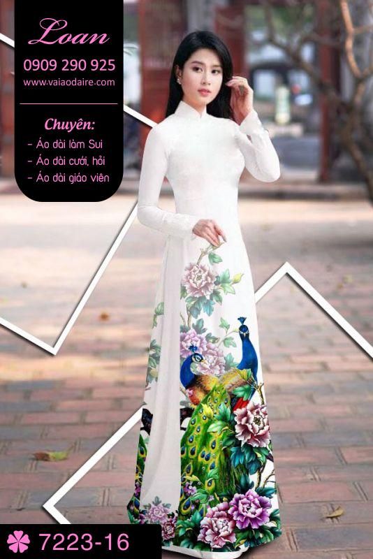 Vải áo dài chim Công Vải áo dài chim Công