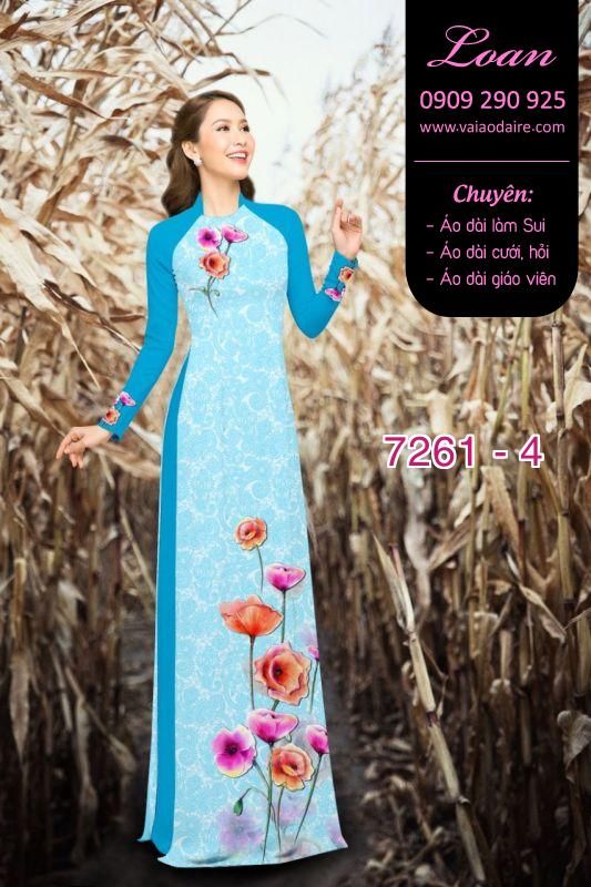 Vải áo dài cành hoa Vải áo dài cành hoa