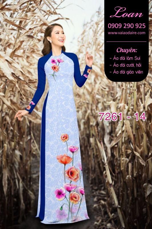 Vải áo dài cành hoa Vải áo dài cành hoa