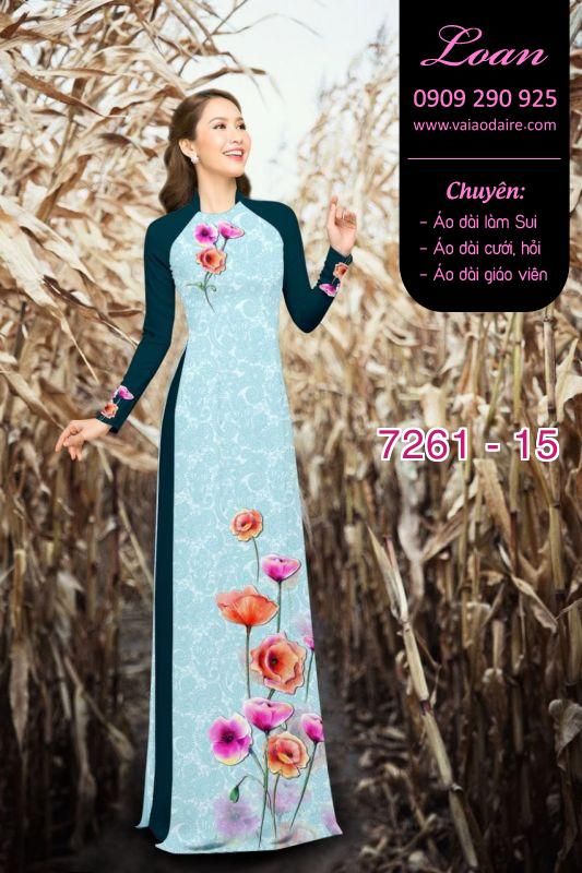 Vải áo dài cành hoa Vải áo dài cành hoa