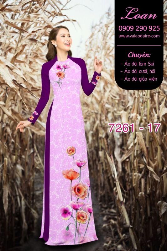 Vải áo dài cành hoa Vải áo dài cành hoa