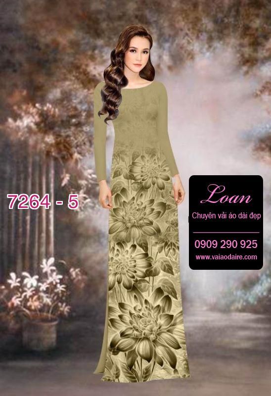 Vải áo dài hoa Sen mờ
