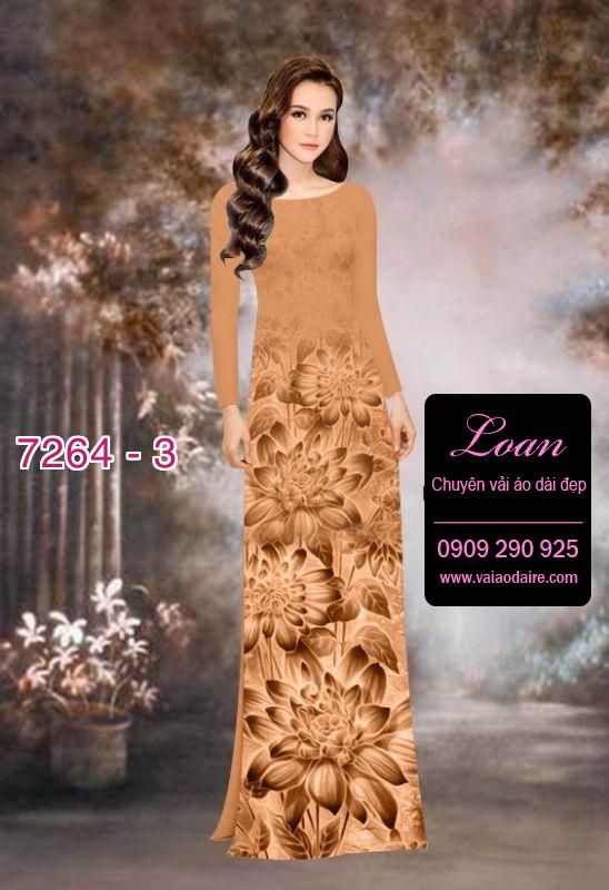 Vải áo dài hoa Sen mờ