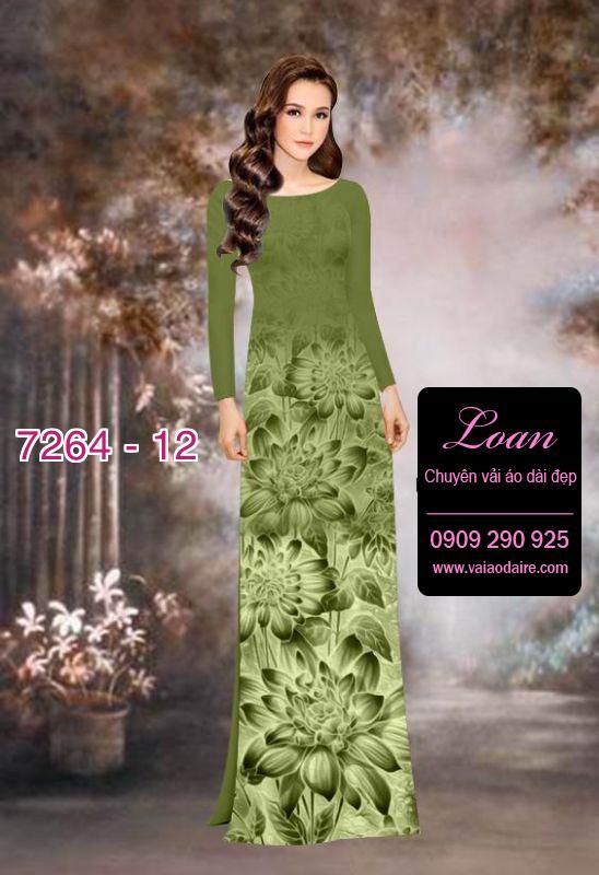 Vải áo dài hoa Sen mờ