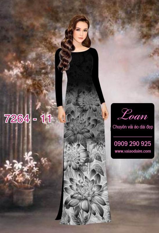 Vải áo dài hoa Sen mờ