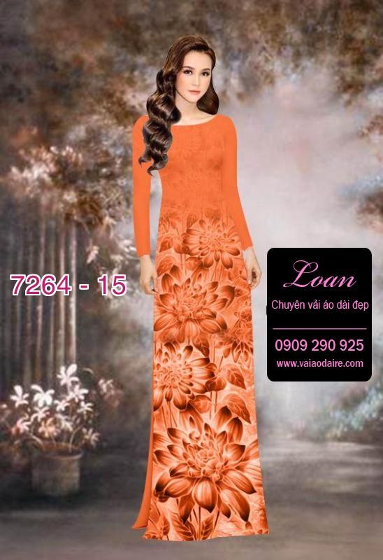 Vải áo dài hoa Sen mờ