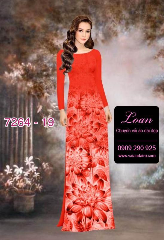 Vải áo dài hoa Sen mờ