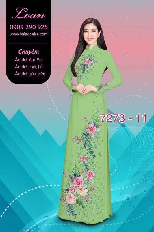 Vải áo dài hoa Hồng Vải áo dài hoa Hồng