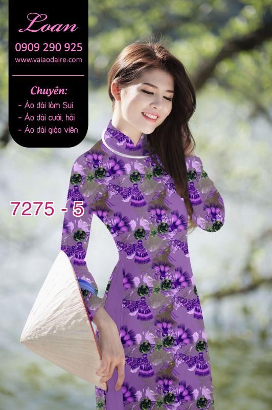 Vải áo dài hoa nhí Vải áo dài hoa nhí