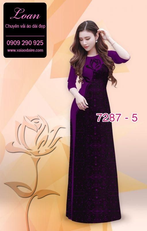 Vải áo dài hoa văn đẹp Vải áo dài hoa văn đẹp