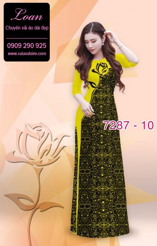 Vải áo dài hoa văn đẹp Vải áo dài hoa văn đẹp