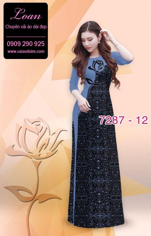 Vải áo dài hoa văn đẹp Vải áo dài hoa văn đẹp