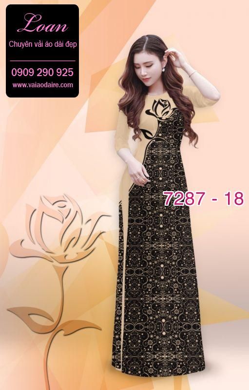 Vải áo dài hoa văn đẹp Vải áo dài hoa văn đẹp