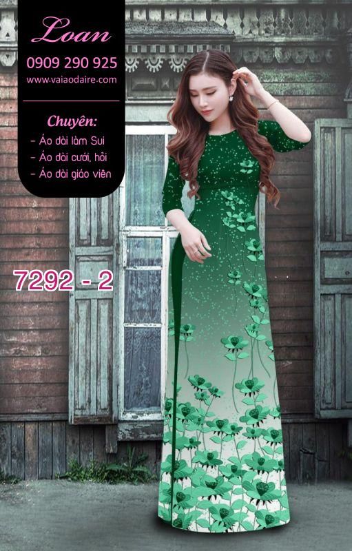 Vải áo dài hoa nhỏ