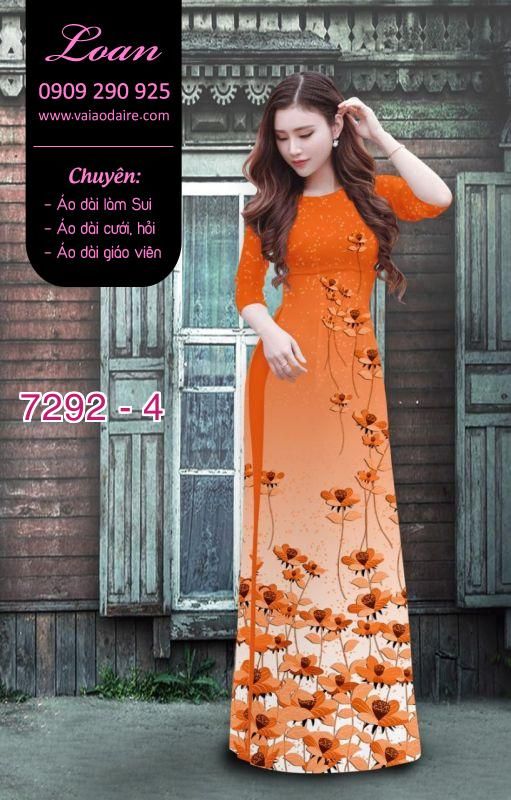 Vải áo dài hoa nhỏ