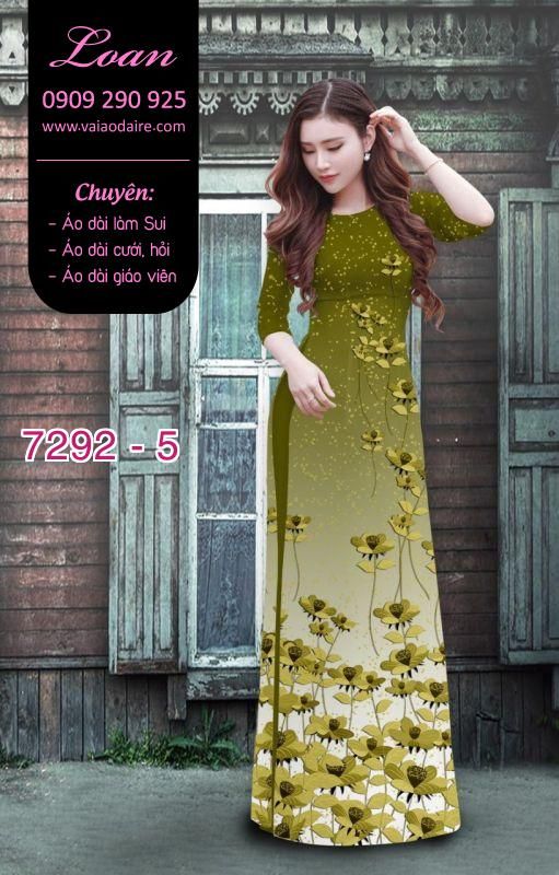 Vải áo dài hoa nhỏ