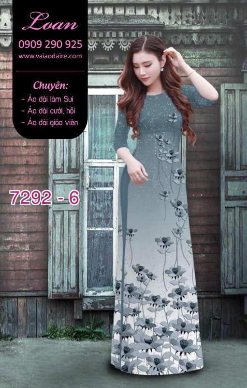 Vải áo dài hoa nhỏ