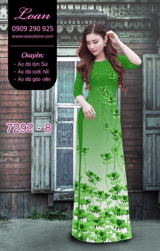 Vải áo dài hoa nhỏ
