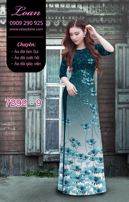Vải áo dài hoa nhỏ