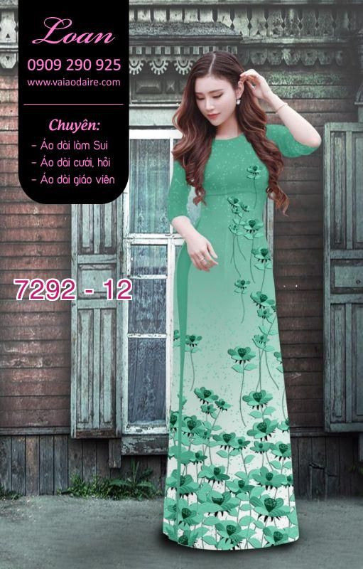 Vải áo dài hoa nhỏ