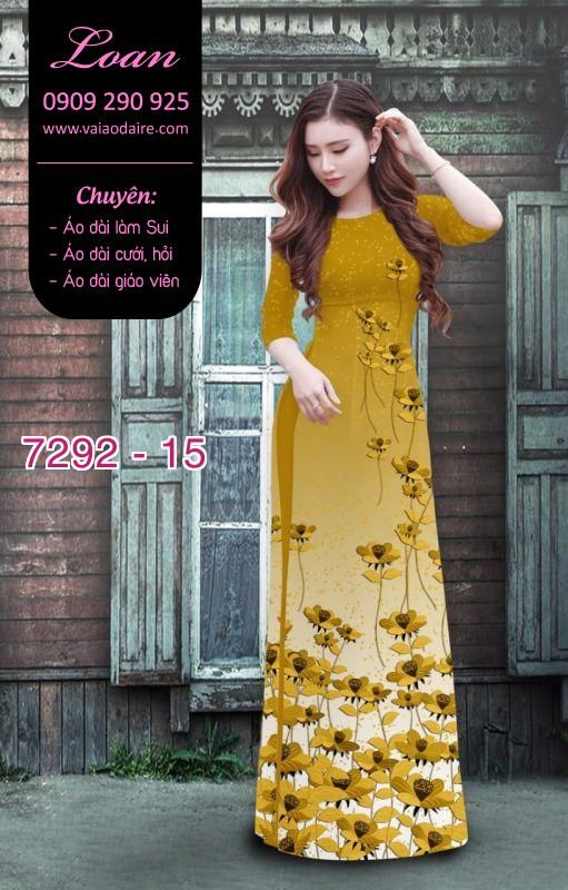 Vải áo dài hoa nhỏ
