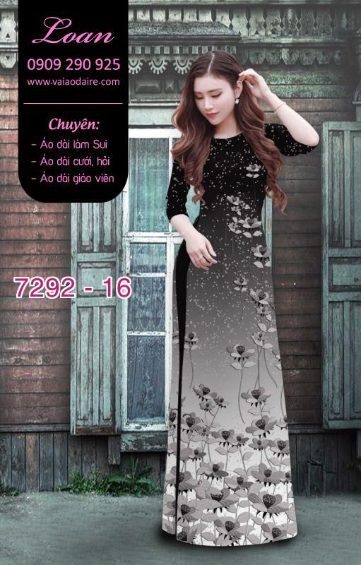 Vải áo dài hoa nhỏ