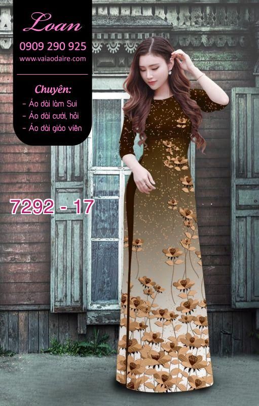 Vải áo dài hoa nhỏ