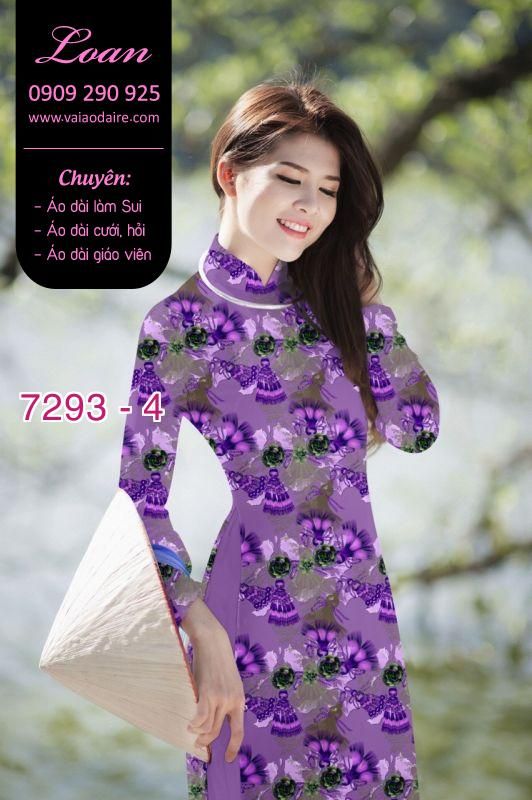 Vải áo dài hoa nhỏ Vải áo dài hoa nhỏ