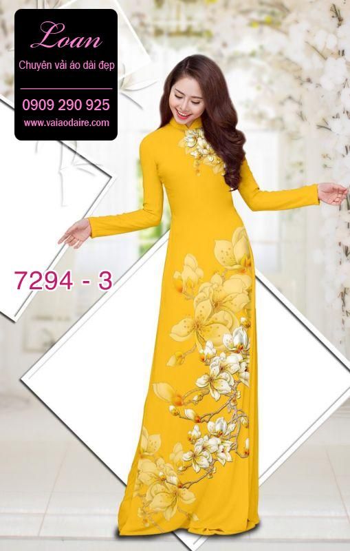 Vải áo dài hoa Sứ