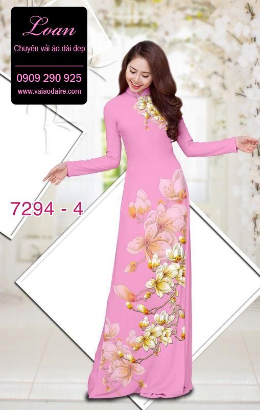 Vải áo dài hoa Sứ