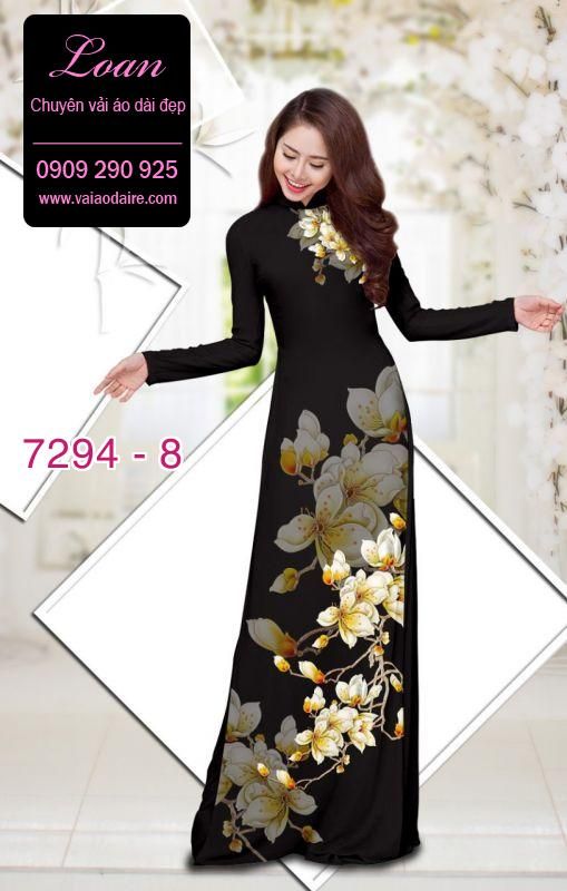 Vải áo dài hoa Sứ