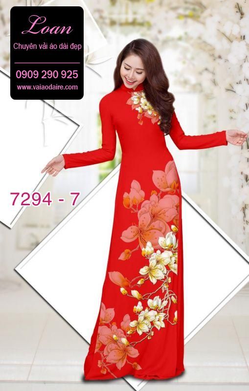 Vải áo dài hoa Sứ