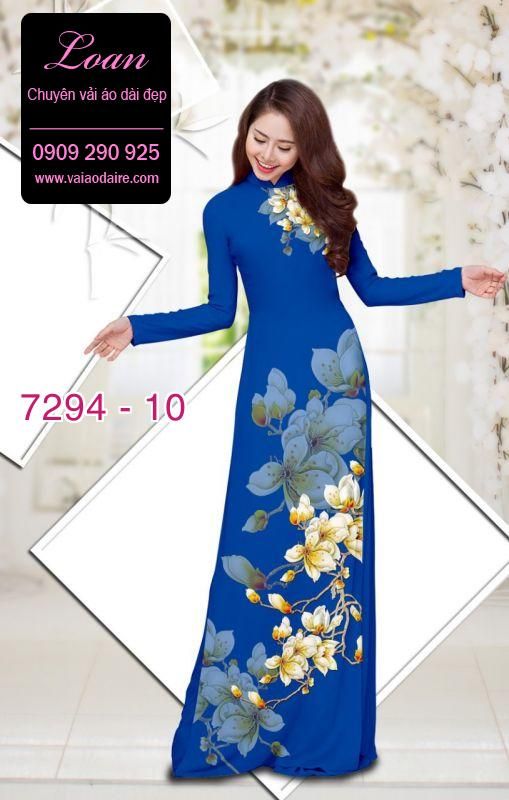 Vải áo dài hoa Sứ