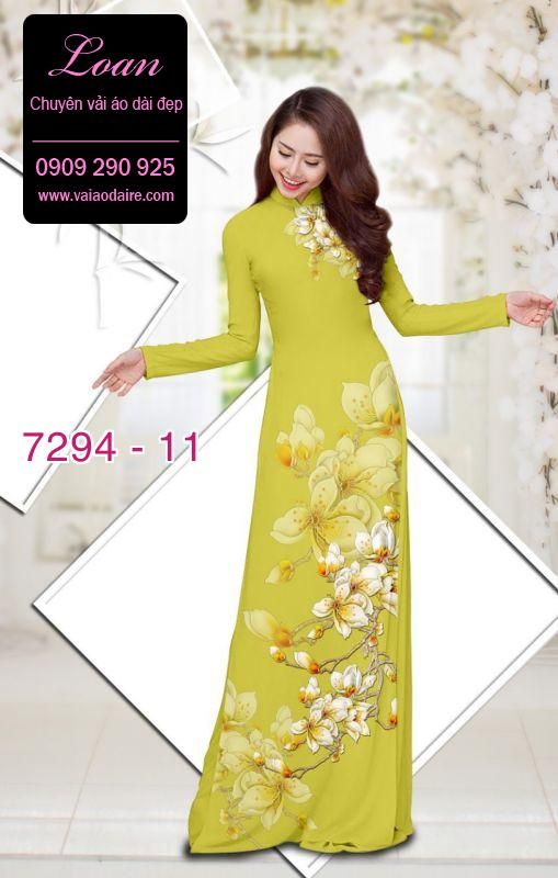 Vải áo dài hoa Sứ