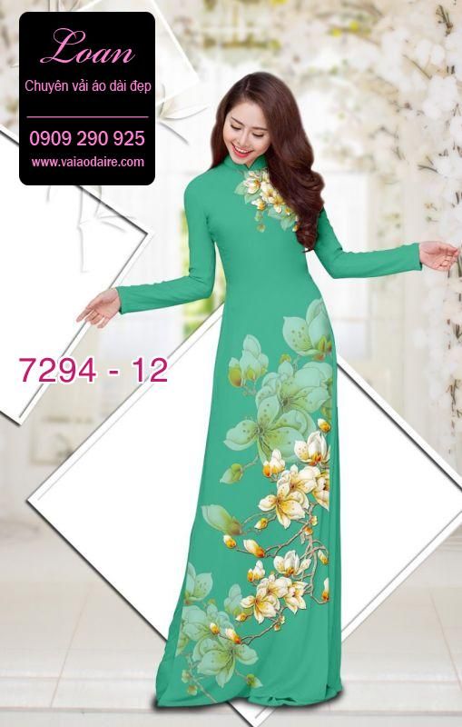 Vải áo dài hoa Sứ