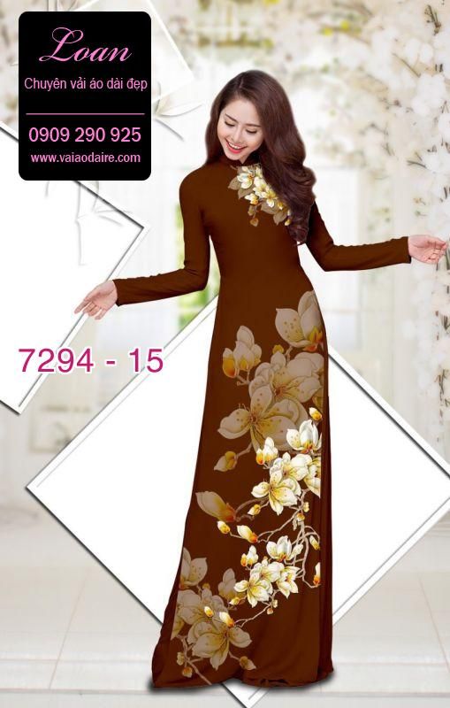 Vải áo dài hoa Sứ